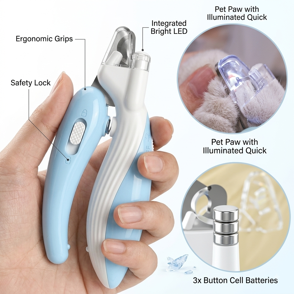LED Pet Nail Clippers & Grinder